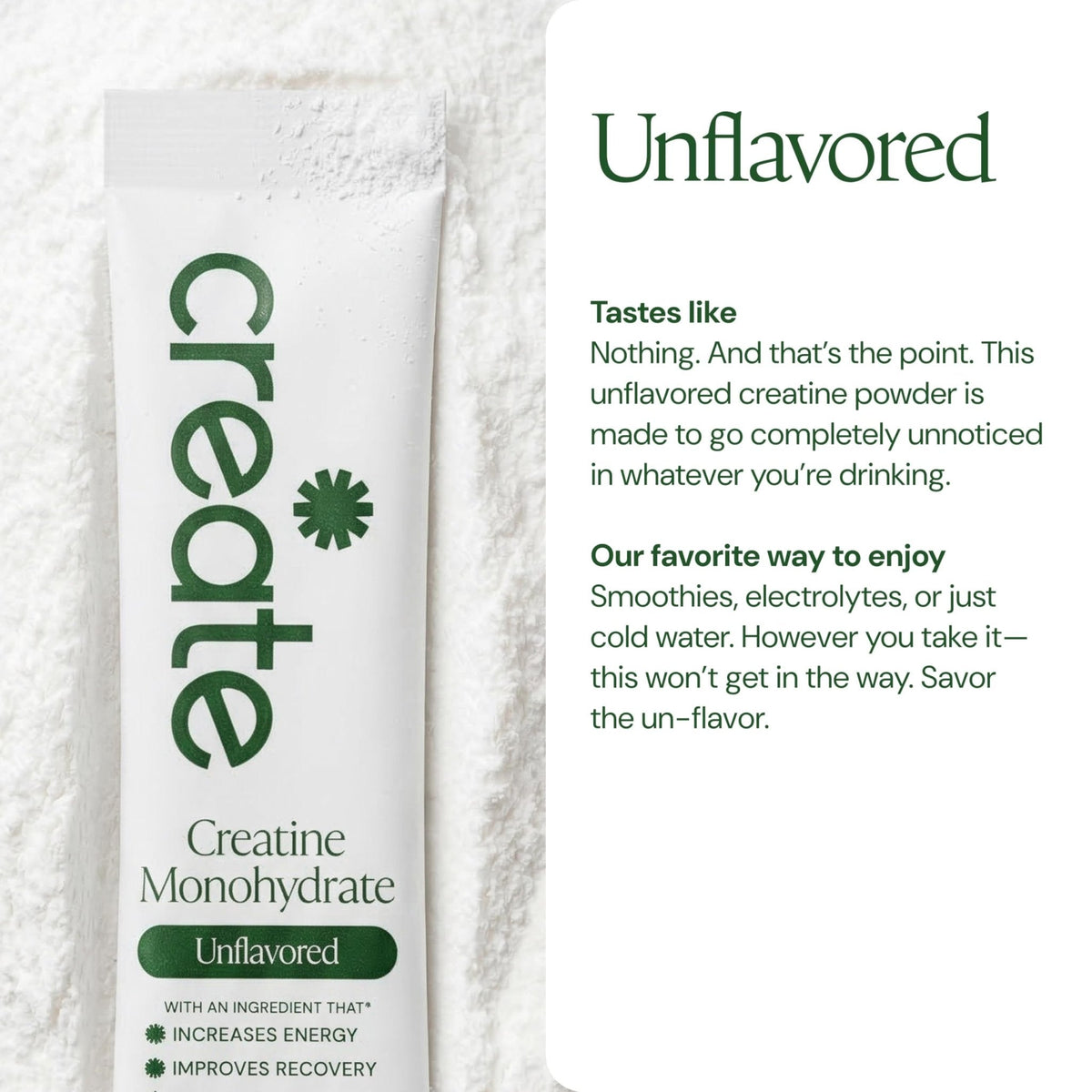 Create Creatine Monohydrate Powder - Creatine Travel Packets, Made with Creapure, 3rd Party Tested & NSF Certified for Sport, 30 Stick Packs, Unflavored - PrimeBioHealth - canada supplements