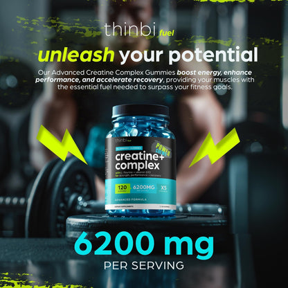 Creatine Monohydrate Gummies Complex 6200mg for Men & Women - 120 Gummies Advanced Formula W/L-Taurine + Vitamin B12 for Muscle Strength, Muscle Builder, Energy Boost - PrimeBioHealth - canada supplements