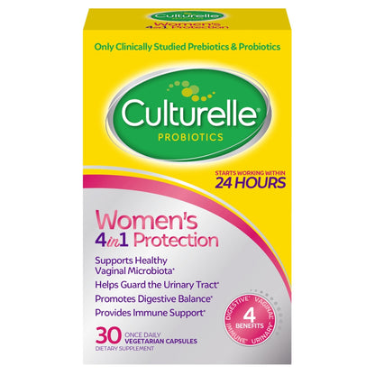 Culturelle 4-in-1 Probiotics for Women, Daily Probiotic & Prebiotic Supplement to Support Vaginal Health, Digestive Health, Immune Health - PrimeBioHealth - canada supplements