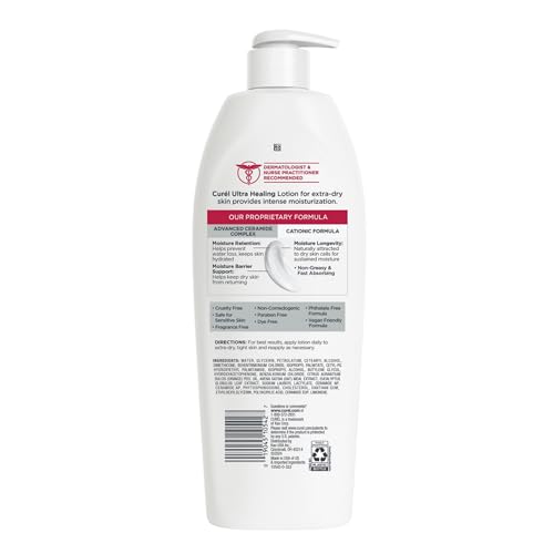 Curel Ultra Healing Intensive Fragrance-Free Lotion For Extra-Dry Skin, Dermatologist Recommended, Ideal for Sensitive Skin - PrimeBioHealth - canada supplements