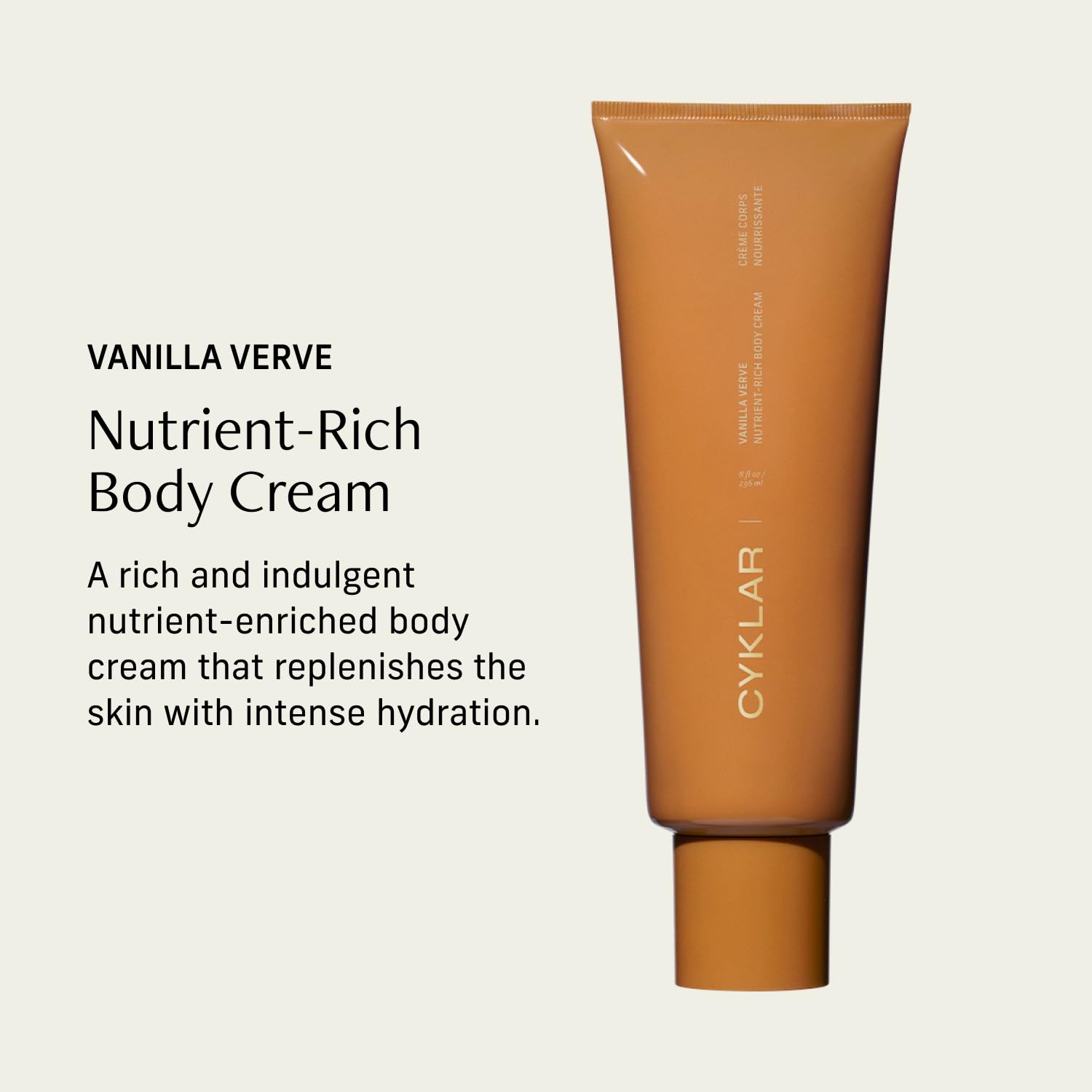 CYKLAR Nutrient Rich Body Cream – Vanilla Verve – Non-Greasy Lotion for 48-Hr Moisture – - PrimeBioHealth - canada supplements