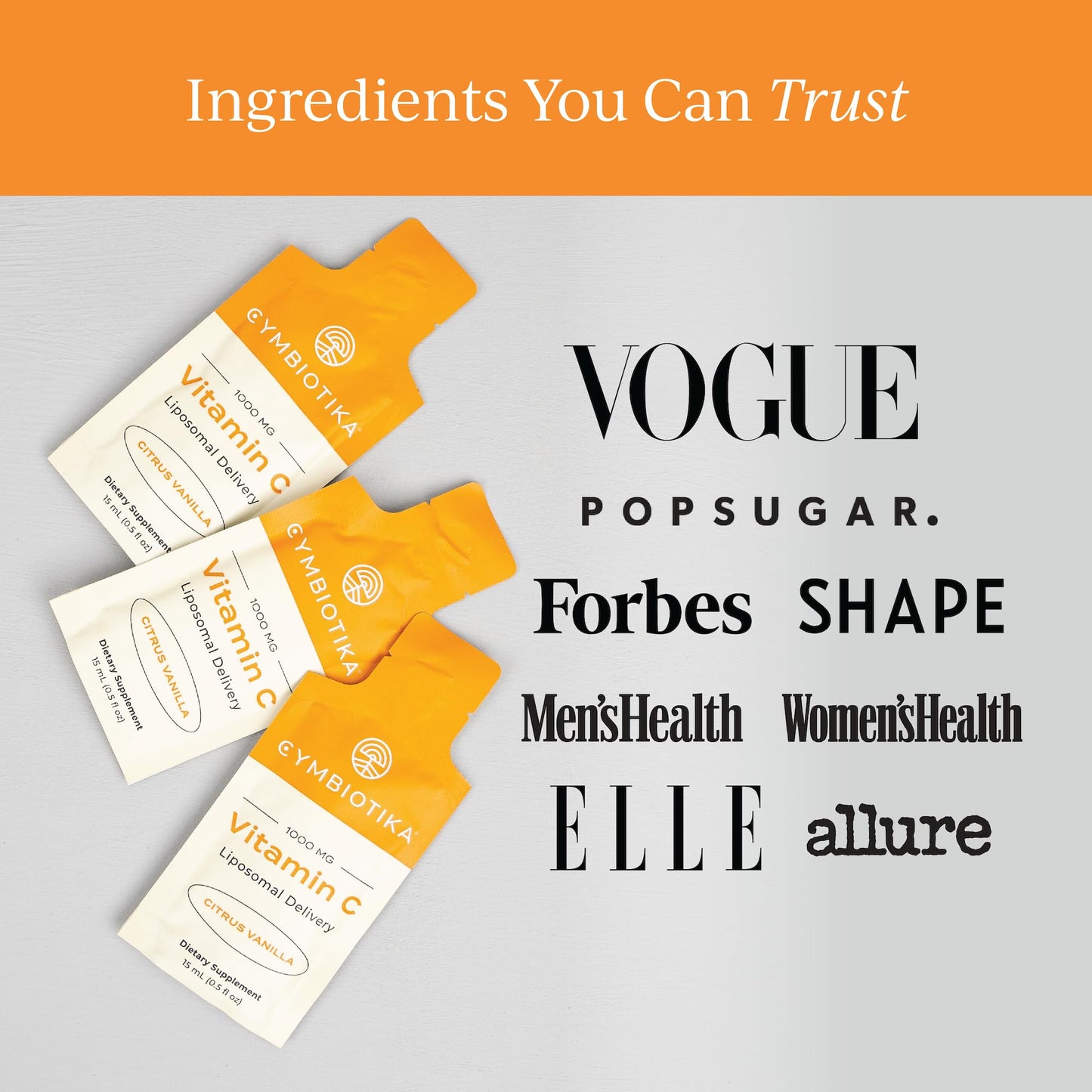 CYMBIOTIKA Vitamin C Individual Packets, Liposomal Delivery, Supplement for Immune Support, Collagen Boost, & Healthy Aging - PrimeBioHealth - canada supplements