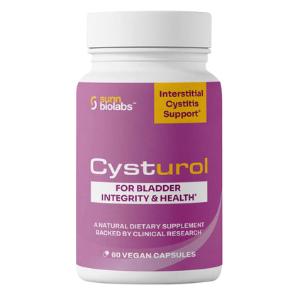 CYSTUROL® Bladder Support Supplement | Interstitial Cystitis (IC) | Bladder Pain | Urinary Tract Health | Clinically Studied Formula for Bladder Inflammation, UTI, Mast Cell Support & Urinary Urgency - PrimeBioHealth - canada supplements