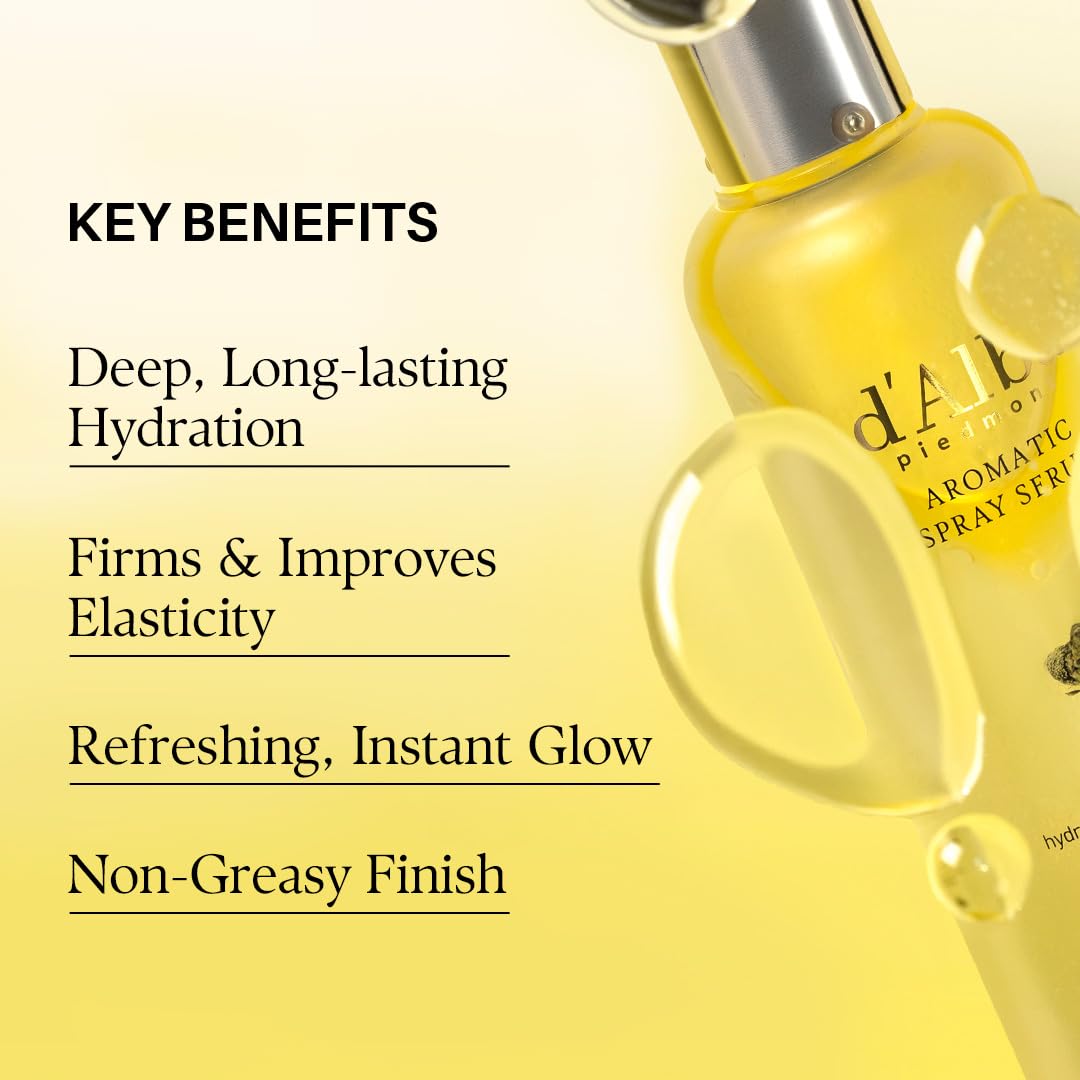 d'alba Piedmont Italian White Truffle First Aromatic Spray Serum, Fragrant VEGAN Glowy Antioxidant Face Mist - PrimeBioHealth - canada supplements