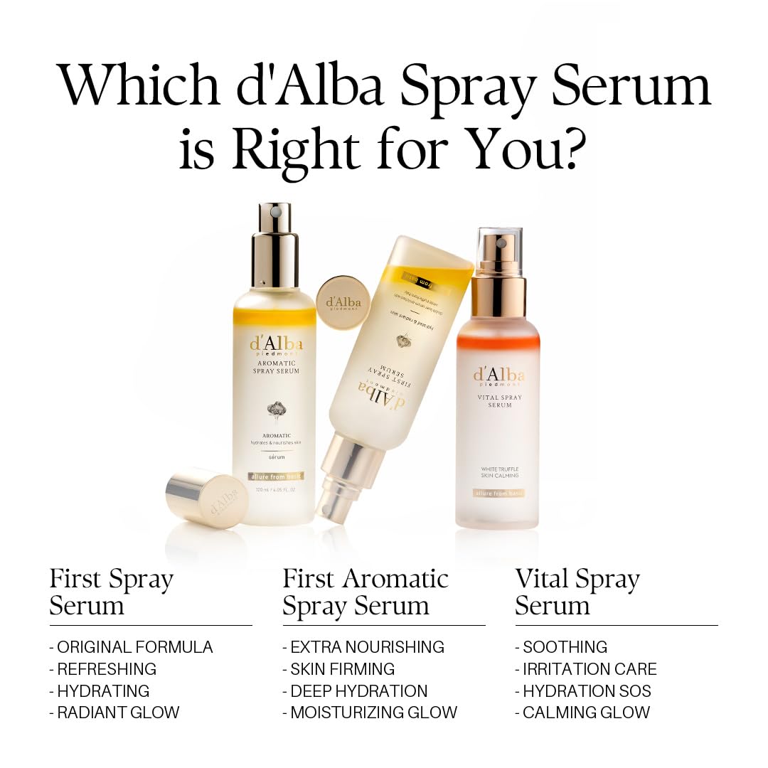 d'alba Piedmont Italian White Truffle First Aromatic Spray Serum, Fragrant VEGAN Glowy Antioxidant Face Mist - PrimeBioHealth - canada supplements