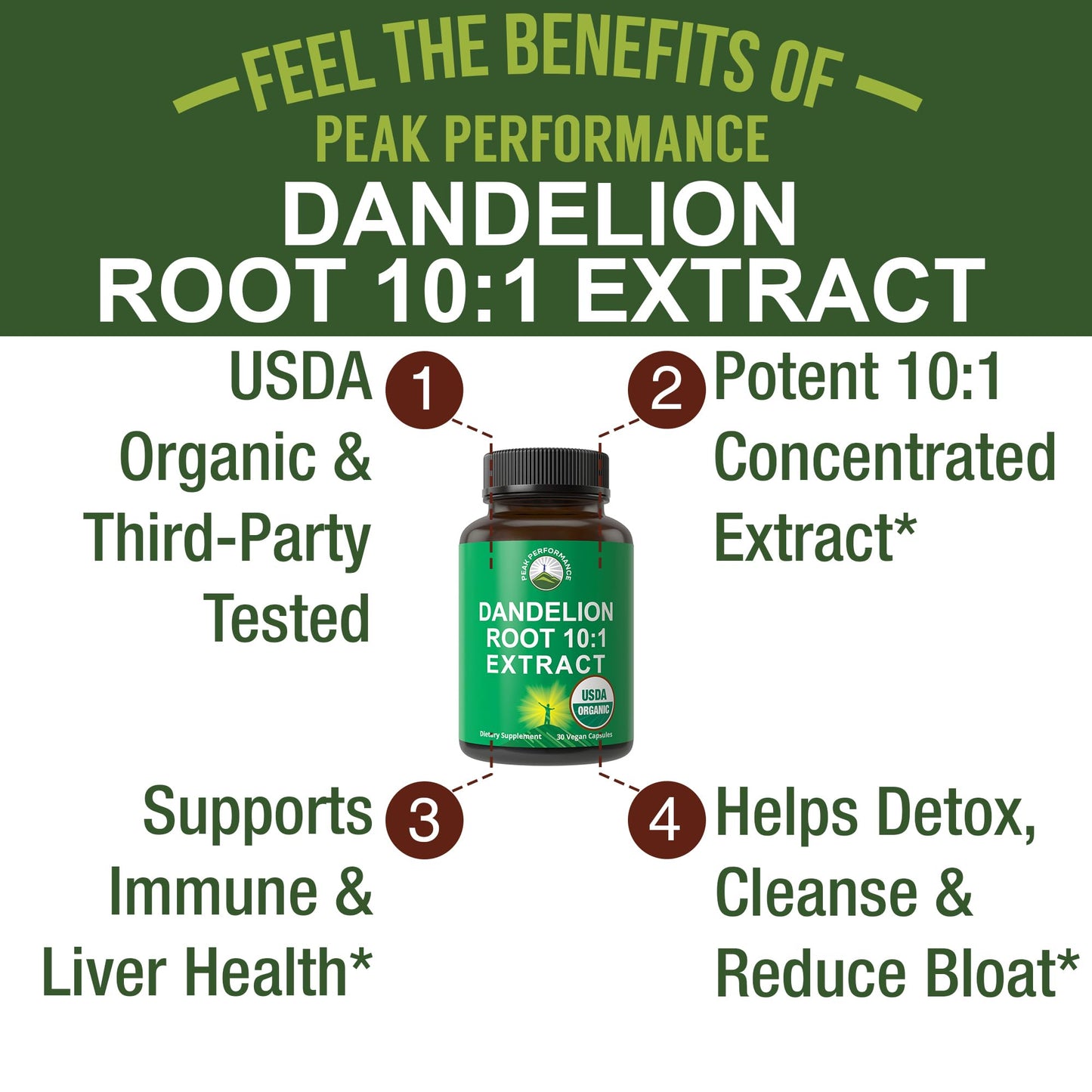 Dandelion Root Extract. USDA Organic Vegan Herbal Liquid Tincture Dandelions Supplement for Women and Men. Leaf Tonic for Immune, Liver, Gut Health. Zero Sugar, Gluten Free Supplements Not Capsules - PrimeBioHealth - canada supplements
