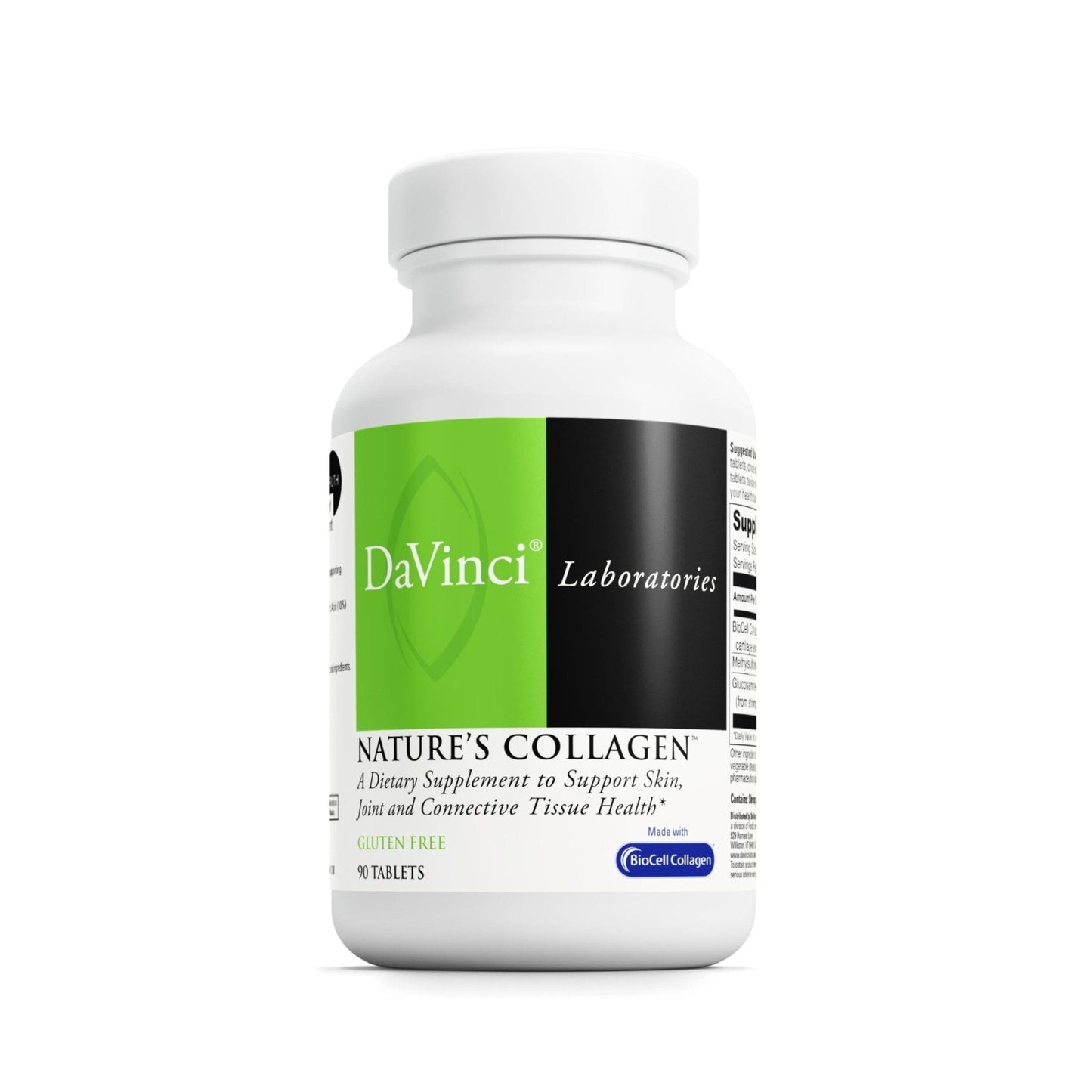 DAVINCI Labs Natures Collagen - BioCell Collagen Supplement with MSM & Glucosamine - Helps to Support Joint Health, Skin Health & Connective Tissues - PrimeBioHealth - canada supplements