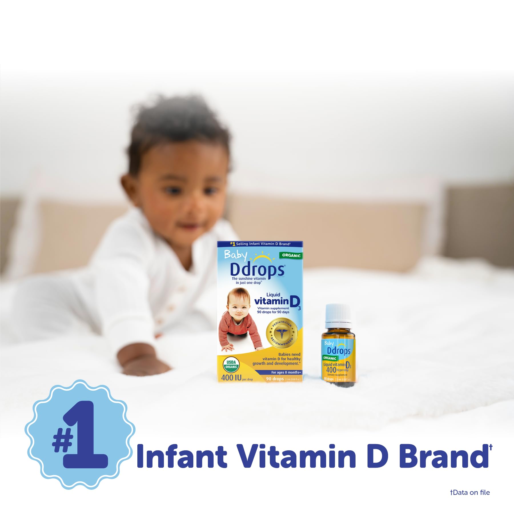 Ddrops Baby 400 IU, Vitamin D, 90 Drops 2.5mL (0.08 Fl. Oz (Pack of 1)) - PrimeBioHealth - canada supplements