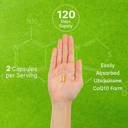 DEAL SUPPLEMENT CoQ10 100mg with Omega 3 100mg, 240 Capsules | Bioavailable Coenzyme Q10 Formula | Non-GMO - PrimeBioHealth - canada supplements