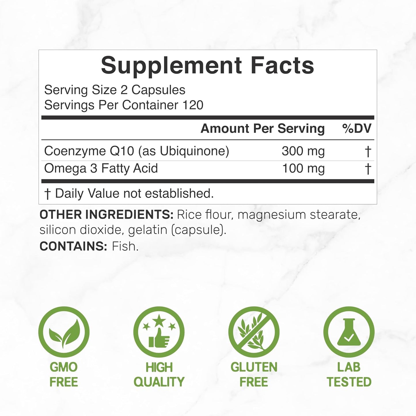 DEAL SUPPLEMENT CoQ10 300mg with Omega 3 100mg, 240 Capsules | Bioavailable Coenzyme Q10 Formula | Supports Heart, Energy & Brain Health | Antioxidant Support | Non-GMO - PrimeBioHealth - canada supplements