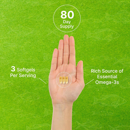 DEAL SUPPLEMENT Omega 3 Fish Oil Supplements, 3,000mg Per Serving, 240 Softgels – EPA 1,200mg + DHA 900mg – Burpless Pills, Lemon Flavored, Wild Caught – Brain & Heart Support – Mercury Free, Non-GMO - PrimeBioHealth - canada supplements
