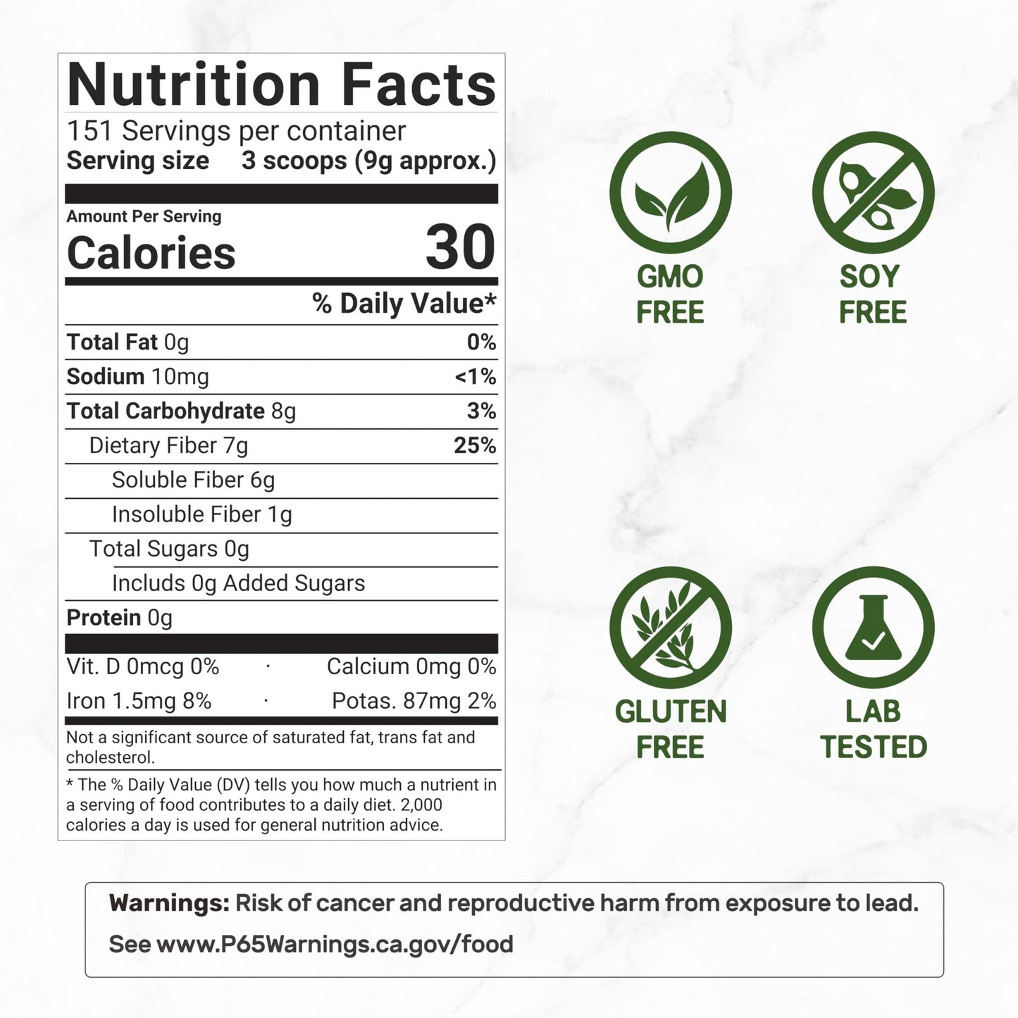 DEAL SUPPLEMENT Organic Psyllium Husk Powder, 3lbs (48oz) – Unflavored Plant Based Soluble Dietary Fiber – Gut & Digestion Health – Great for Baking & Cooking – Keto Friendly, Gluten Free, Non-GMO - PrimeBioHealth - canada supplements