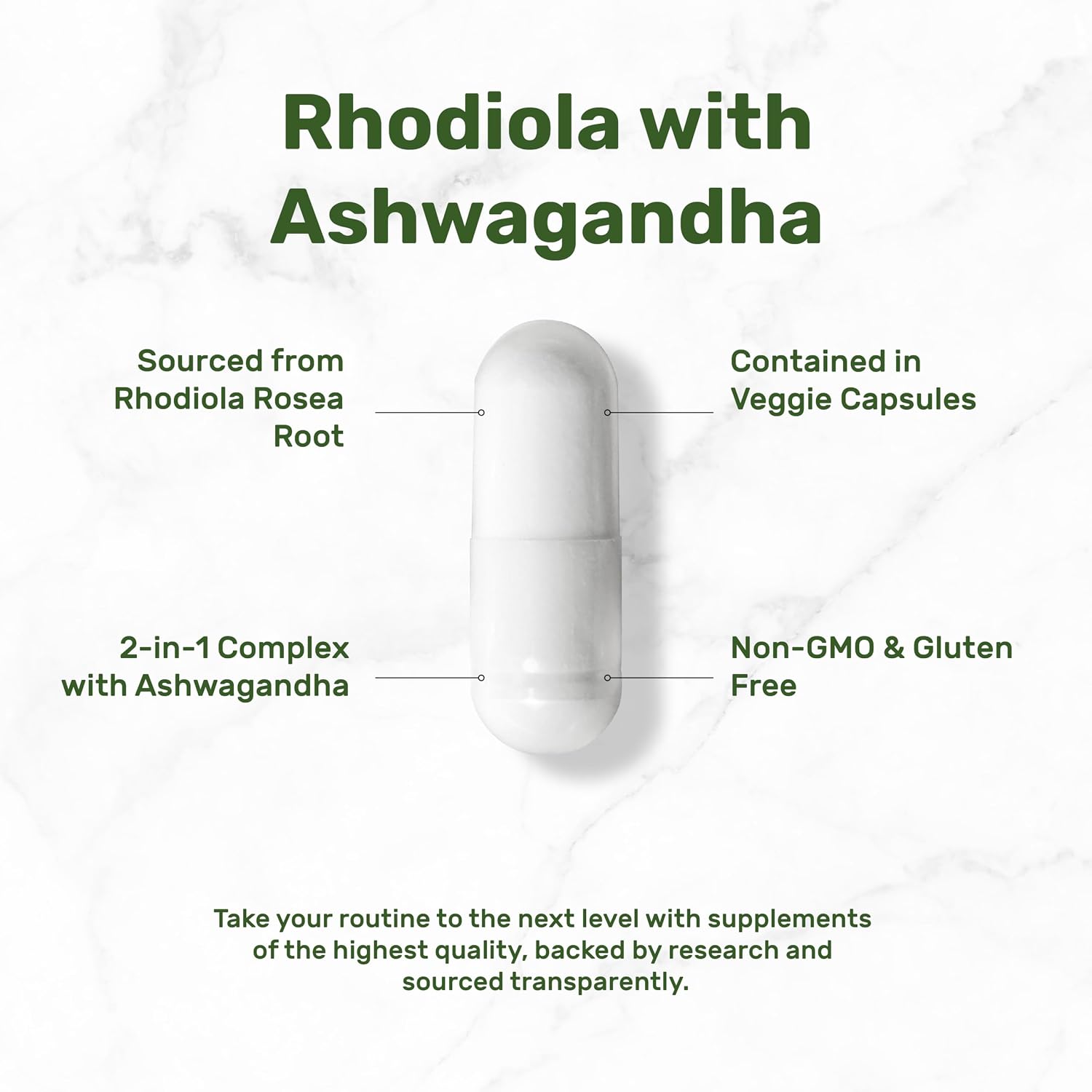 DEAL SUPPLEMENT Rhodiola Rosea with Ashwagandha, 240 Veggie Capsules – Rhodiola Rosea Supplement – Rhodiola & Ashwagandha Blend – Non-GMO - PrimeBioHealth - canada supplements