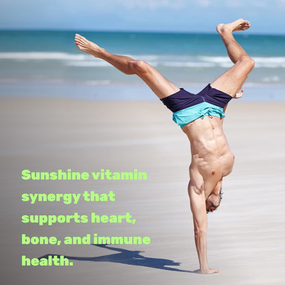 DEAL SUPPLEMENT Vitamin D3 2,000 IU + K2 MK7 50mcg Softgels | 2-in-1 Complex with Virgin Coconut Oil | Supports Heart, Bone, Teeth & Immune Health | Easy to Swallow - PrimeBioHealth - canada supplements