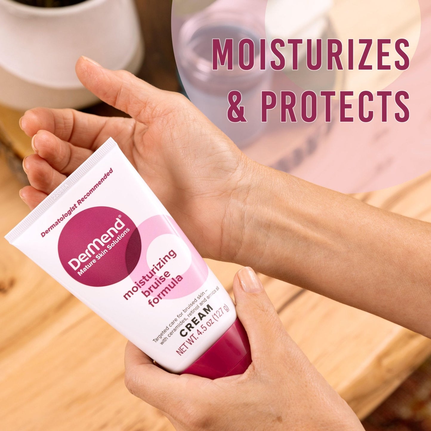 Dermend Arnica Bruise Cream with Vitamin K - Moisturizer for Bruising on Arms, Legs & Hands - 4.5 Oz - PrimeBioHealth - canada supplements