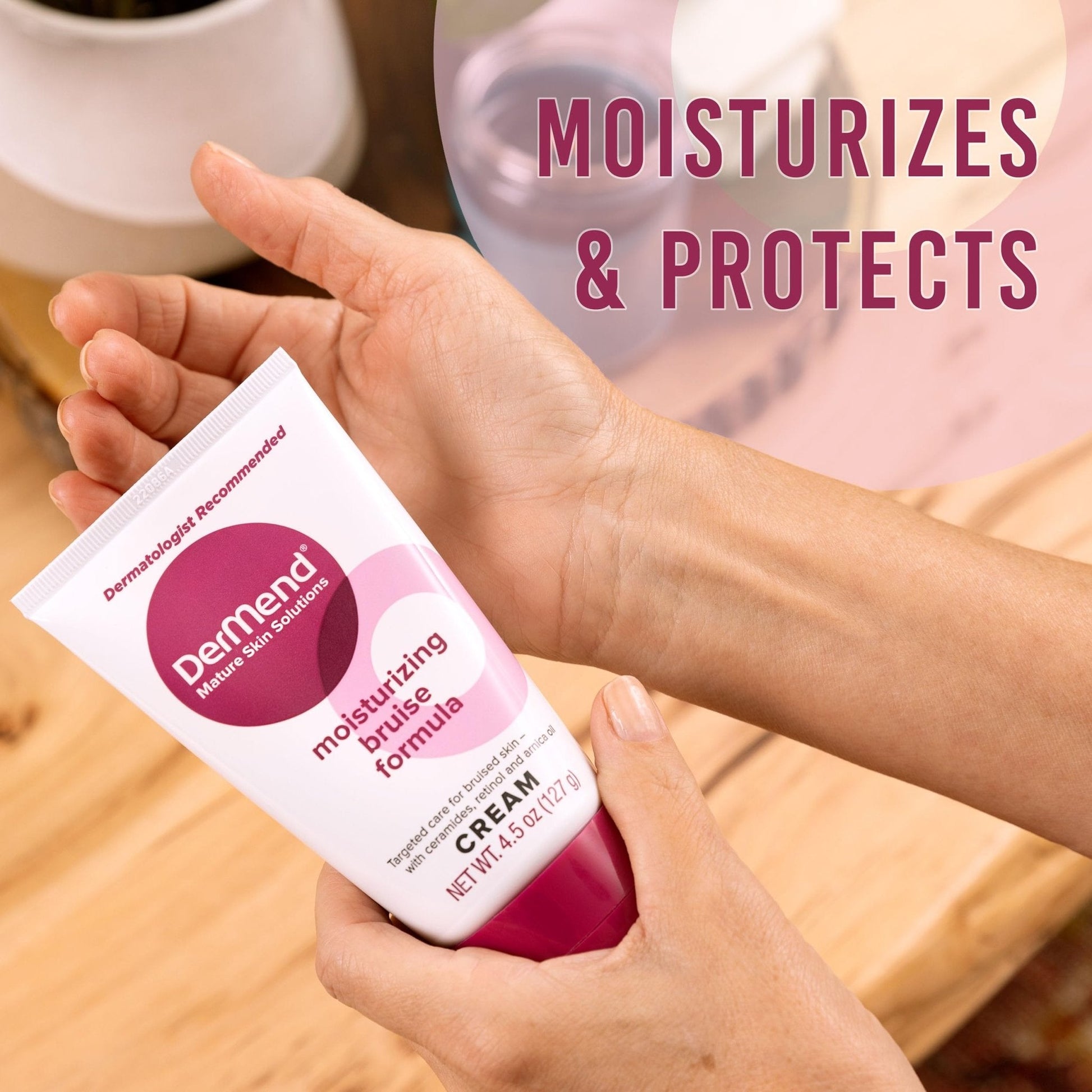 Dermend Arnica Bruise Cream with Vitamin K - Moisturizer for Bruising on Arms, Legs & Hands - 4.5 Oz - PrimeBioHealth - canada supplements