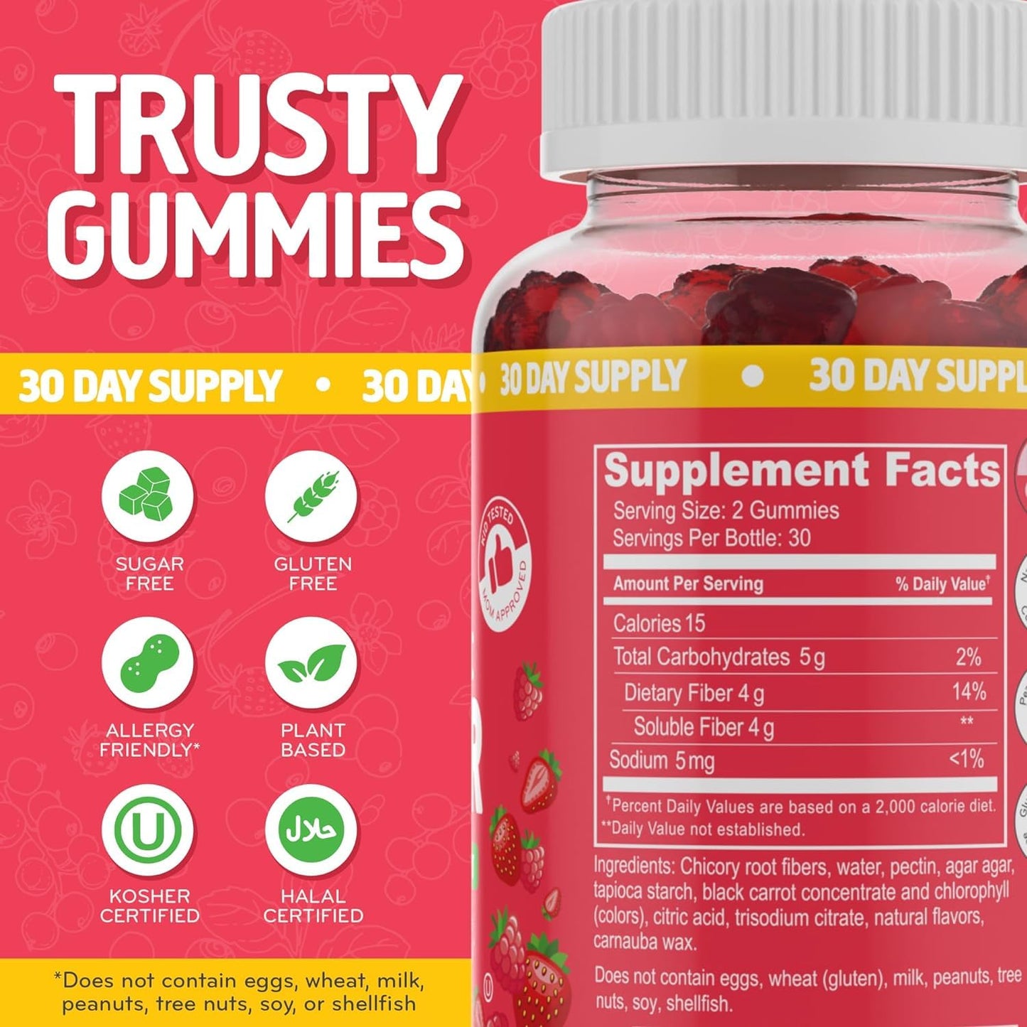 Desired Life Prebiotic Fiber Gummies for Adults and Kids – 4g Sugar Free Natural Berry Flavored Gummies - Supports Digestive Health - PrimeBioHealth - canada supplements