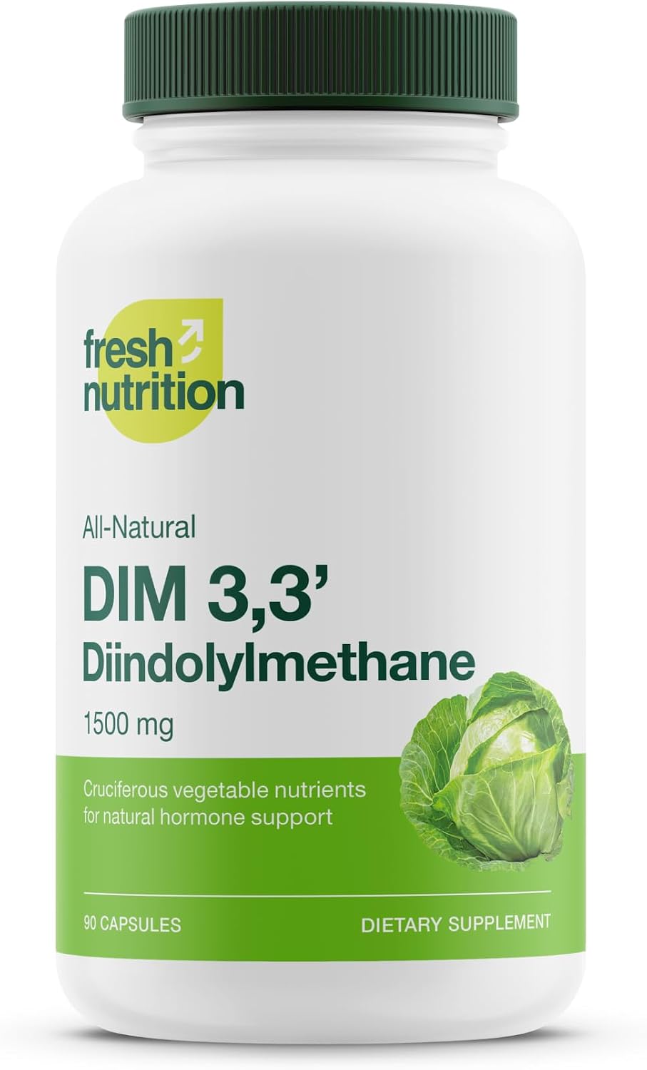 DIM Supplement 500mg - Diindolylmethane – Vegan, Non-GMO, Gluten-Free - 90 Capsules - PrimeBioHealth - canada supplements