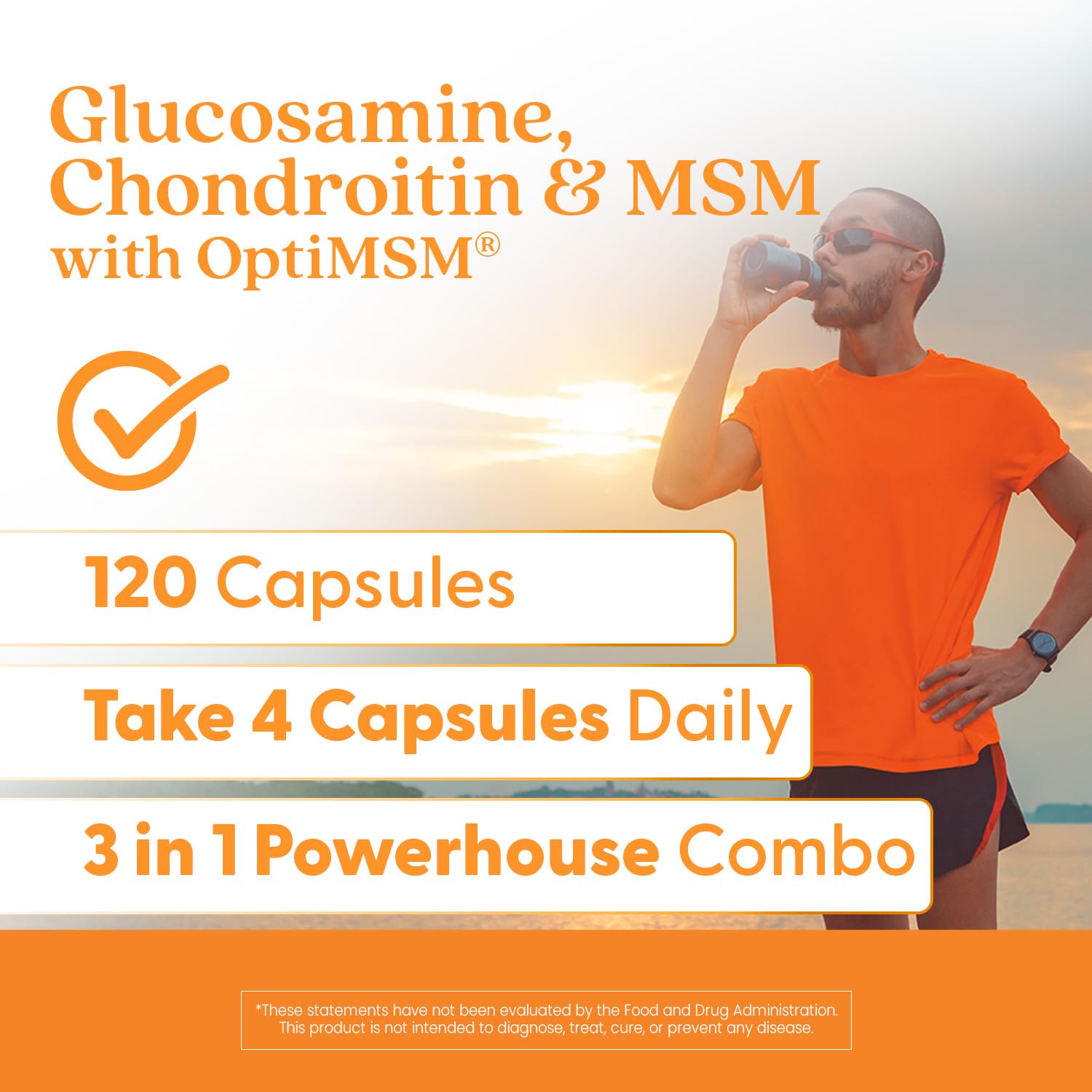 Doctor's BEST Glucosamine Chondroitin MSM - Joint Health Support Supplement for Women & Men, Nutritional Support for Joint Strength, Hair, Skin, & Nails, Gluten Free, Non GMO - 240 Capsules - PrimeBioHealth - canada supplements