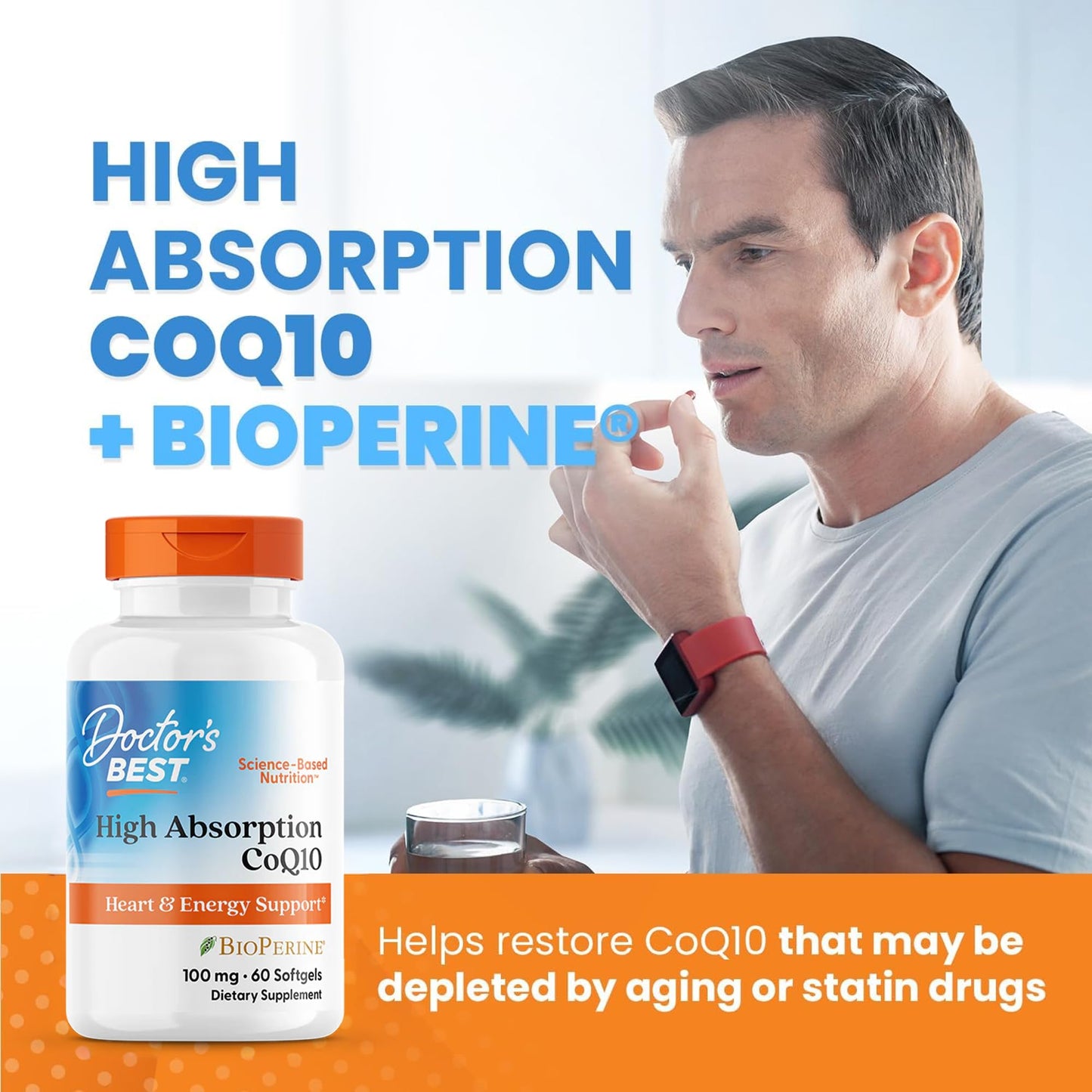 Doctor's Best High Absorption CoQ10 with BioPerine Supplement - Coenzyme Q10 Softgels for Heart Health & Antioxidant Support, Naturally Fermented CoQ10 100mg for Women & Men, Non GMO - 120 Softgels - PrimeBioHealth - canada supplements