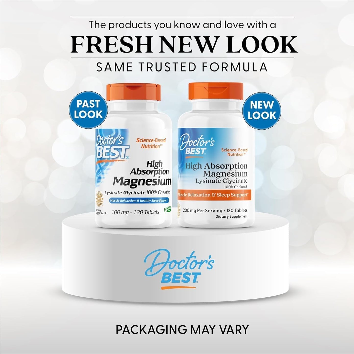 Doctor's Best High Absorption Magnesium Glycinate Lysinate Supplement for Sleep Support - Chelated Magnesium Tablets for Women & Men, 200mg per Serving, Supports Calm & Relaxation, Vegan - 240 Count - PrimeBioHealth - canada supplements