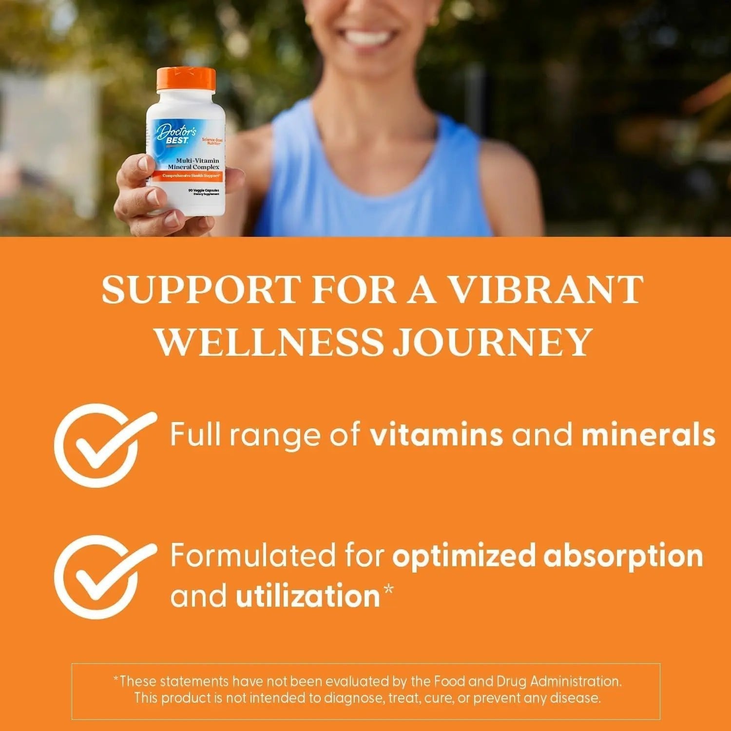 Doctors Best Multi-Vitamin Mineral Complex, Comprehensive Health Support, Non-GMO, Gluten Free, Vegan 90 Veggie Capsules - PrimeBioHealth - canada supplements