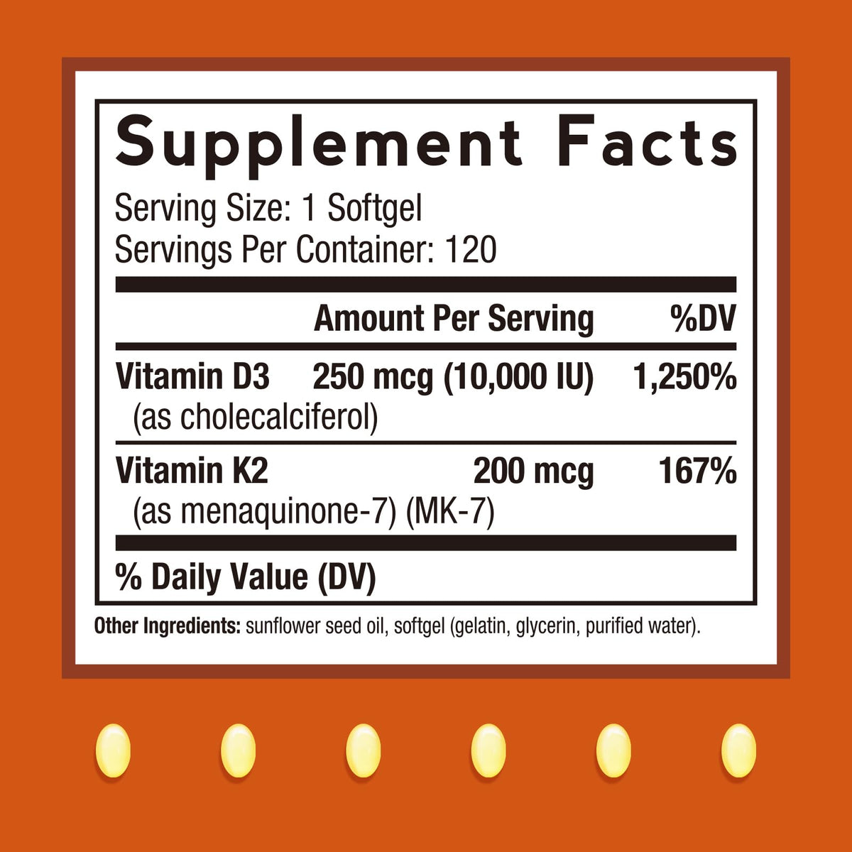 Doctor's Recipes Vitamin D3 K2, 10,000 IU, 200 mcg, MK-7, Strong Bone Density, Teeth, Immune, Heart Support, Energy, Calcium Absorption, - PrimeBioHealth - canada supplements