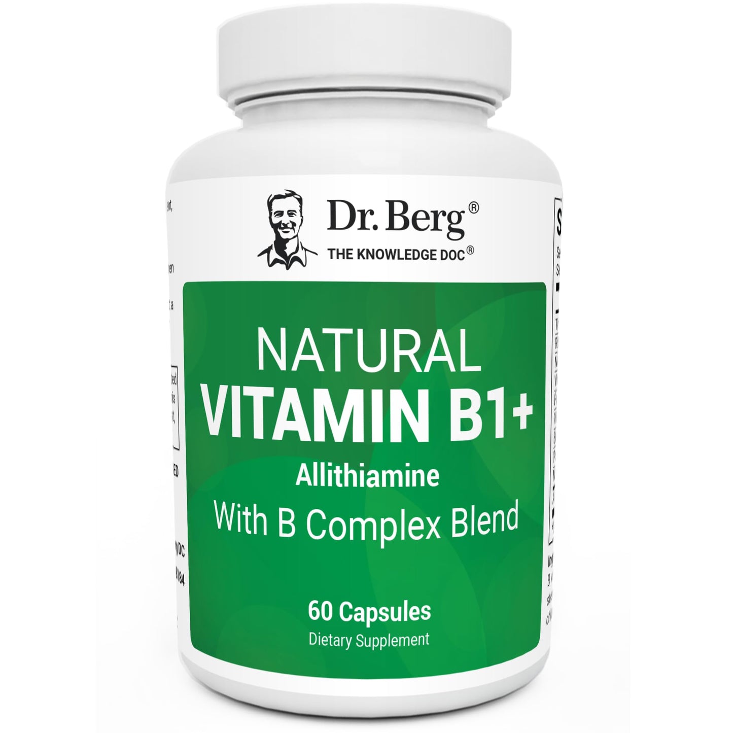 Dr. Berg Natural Vitamin B1 B6 B12 Complex - Allithiamine Vitamin B1 Supplement with 8 Essential Vitamin B Complex for Men & Women Including Thiamin - PrimeBioHealth - canada supplements
