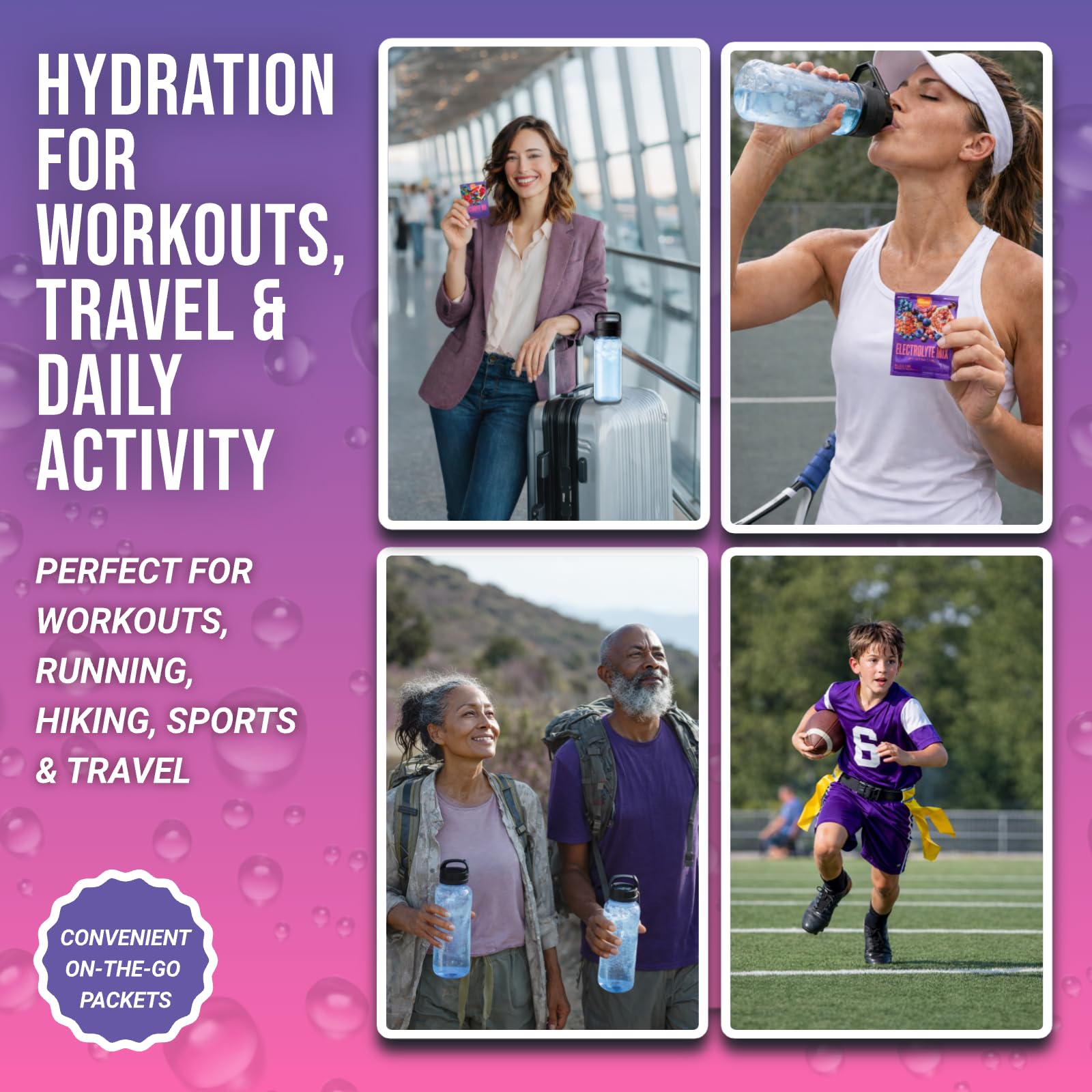 Dr. Price’s Electrolytes Hydration Powder Packets – Blueberry Pomegranate, 30 Packs | Sugar Free Electrolyte Drink Mix, 72+ Trace Minerals, Manganese - PrimeBioHealth - canada supplements