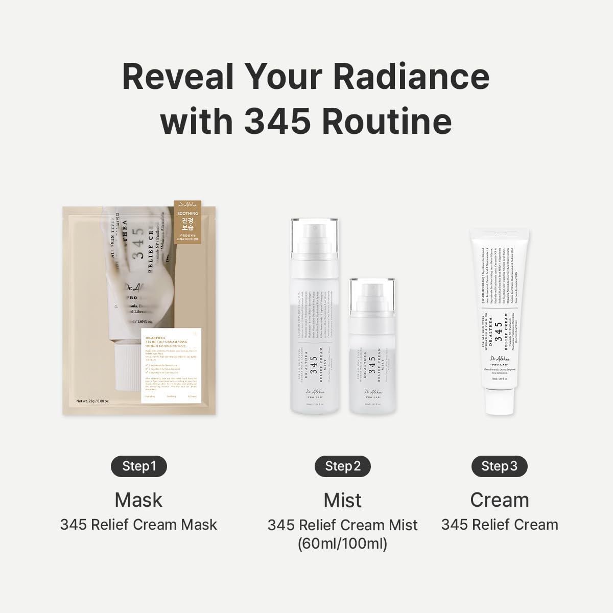Dr.Althea 345 Relief Cream Mist | Hydrating Facial Mist with Rice Extract | Soothing Care for Sensitive Skin - PrimeBioHealth - canada supplements