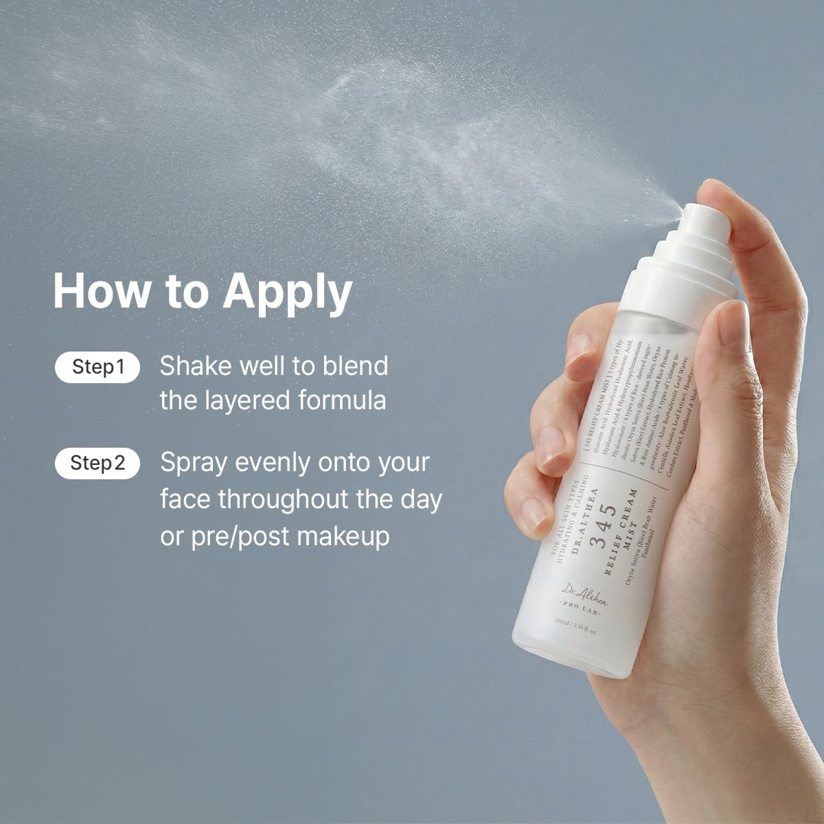 Dr.Althea 345 Relief Cream Mist | Hydrating Facial Mist with Rice Extract | Soothing Care for Sensitive Skin - PrimeBioHealth - canada supplements