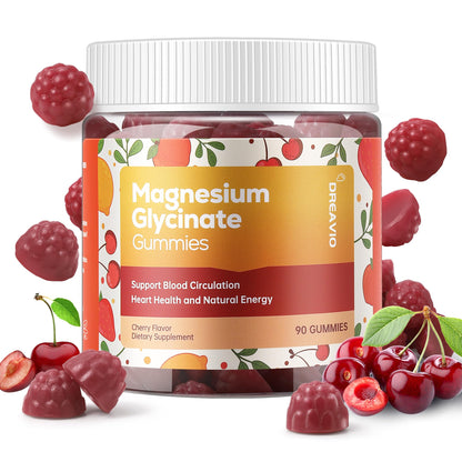 DREAVIO 90 Count Magnesium Glycinate Gummies w/Ashwagandha Supplement - Sugar Free Zinc Magnesium Glycinate - PrimeBioHealth - canada supplements