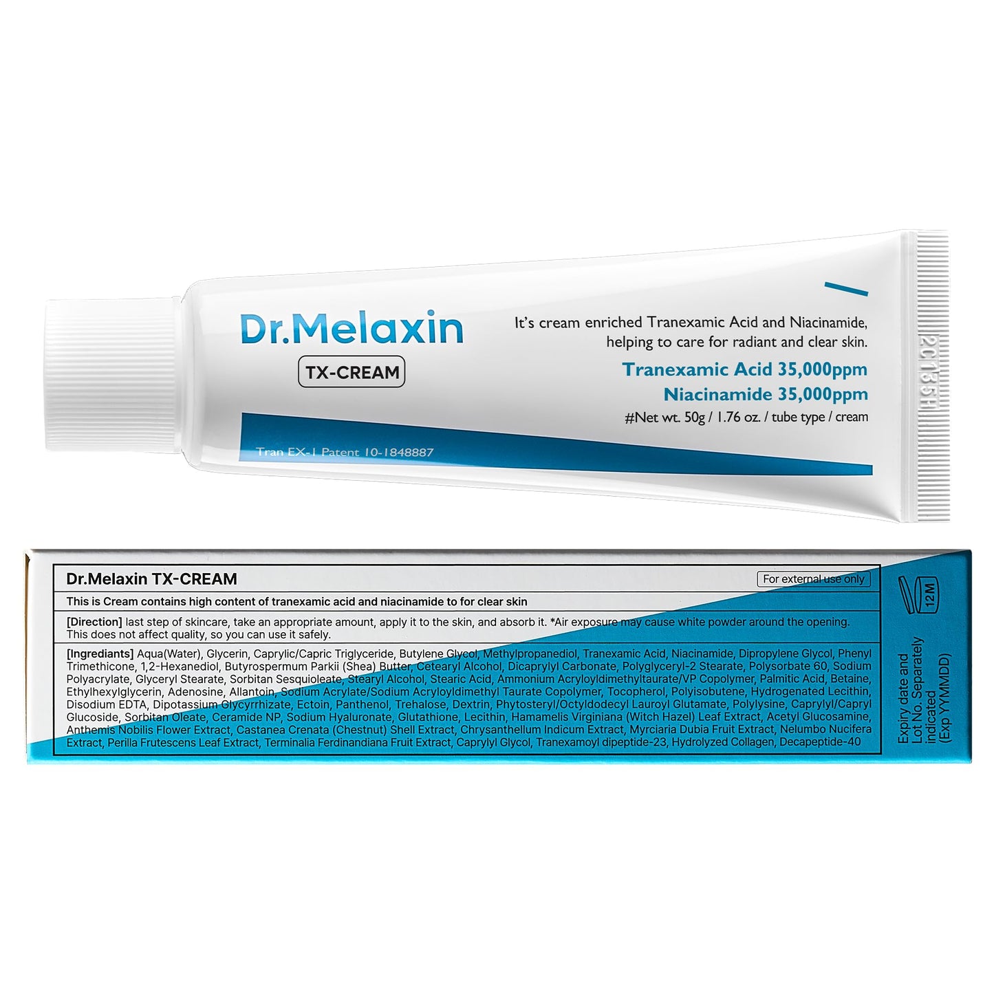 DR.Melaxin TX Tranexamic Acid CREAM | Skin freckle Cream, Blemishes, Anti-pigmetation korean skin care - PrimeBioHealth - canada supplements