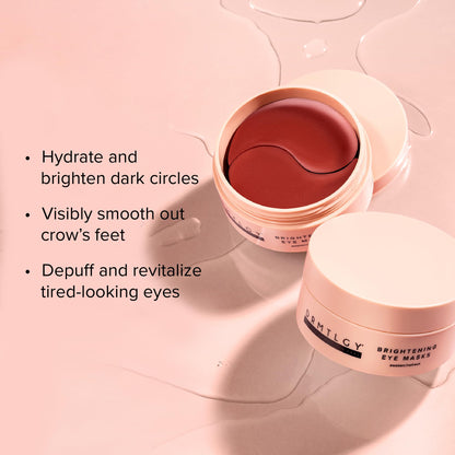 DRMTLGY Brightening Eye Masks – Biodegradable Hydrogel Under Eye Patches with Caffeine, Peptides, Hyaluronic Acid & Niacinamide - PrimeBioHealth - canada supplements