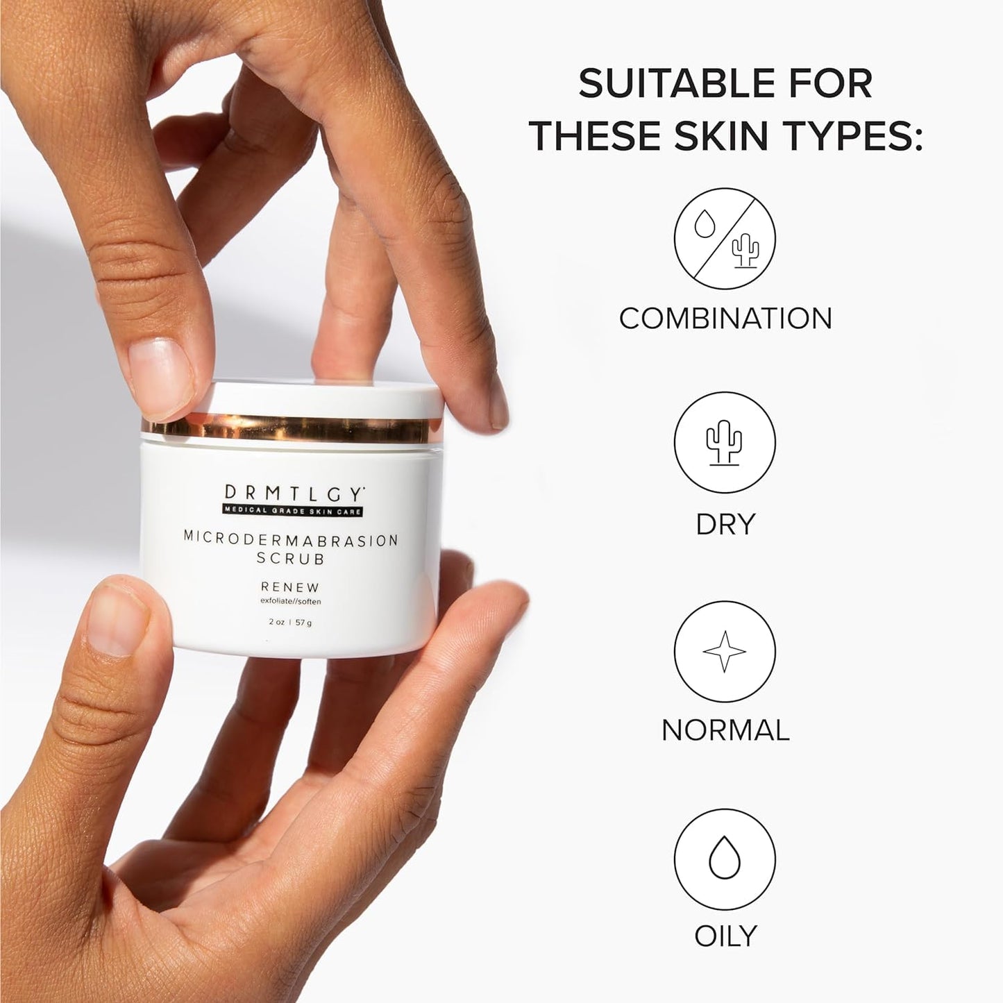 DRMTLGY Microdermabrasion Scrub – Gentle Facial Exfoliating Scrub to Smooth & Polish Skin - PrimeBioHealth - canada supplements