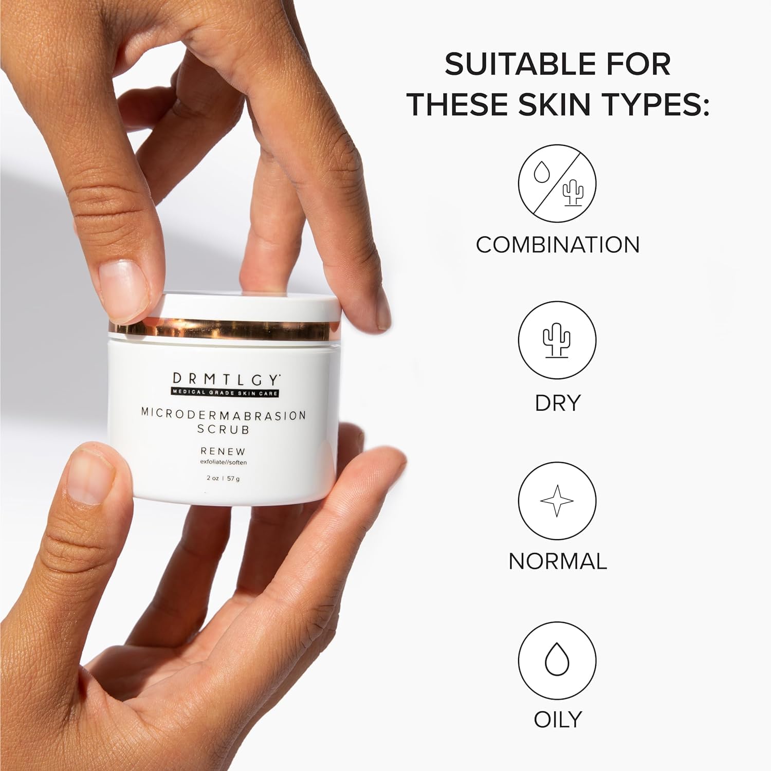 DRMTLGY Microdermabrasion Scrub – Gentle Facial Exfoliating Scrub to Smooth & Polish Skin - PrimeBioHealth - canada supplements