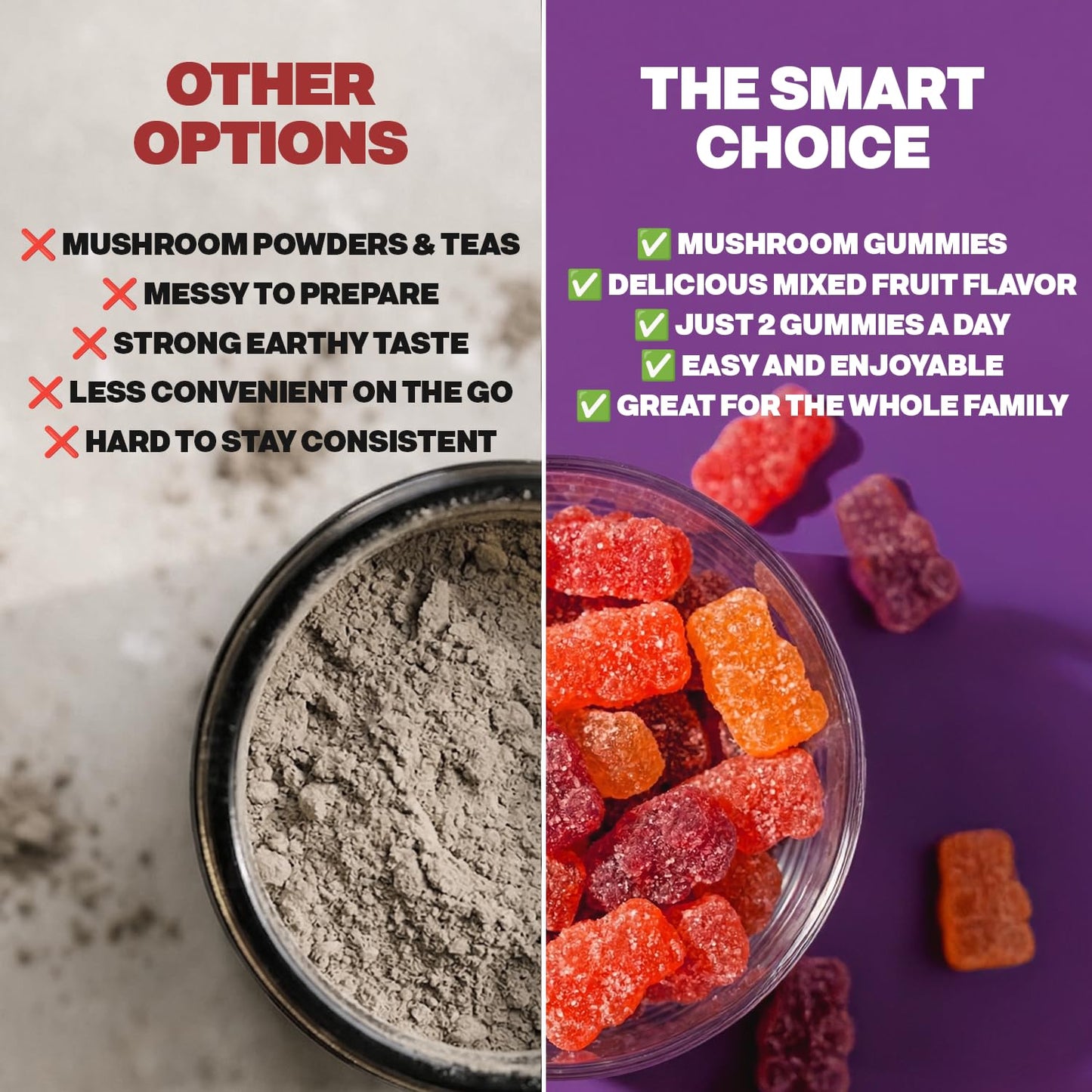 Drops Of Nature Lions Mane & Ashwagandha Gummies – Turkey Tail, Maitake, Reishi, Chaga, Shiitake, Cordyceps – Organic, Low Carb Superfood Gummies - PrimeBioHealth - canada supplements