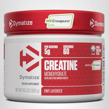 Dymatize 100% Creatine Monohydrate with CREAPURE, 5g Per Serving, 60 Servings (300g), Creatine for Women and Men, Gluten Free - PrimeBioHealth - canada supplements