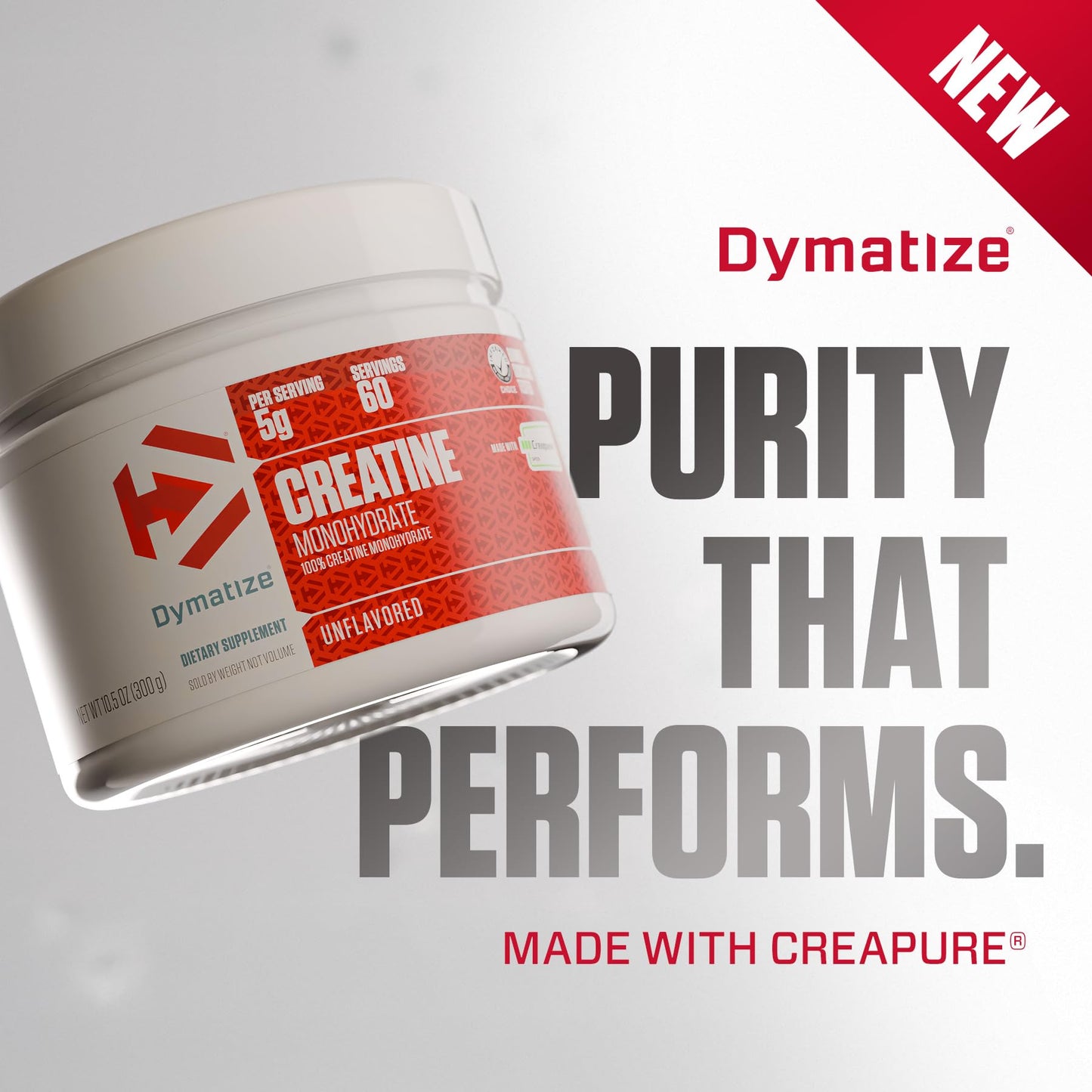 Dymatize 100% Creatine Monohydrate with CREAPURE, 5g Per Serving, 60 Servings (300g), Creatine for Women and Men, Gluten Free - PrimeBioHealth - canada supplements