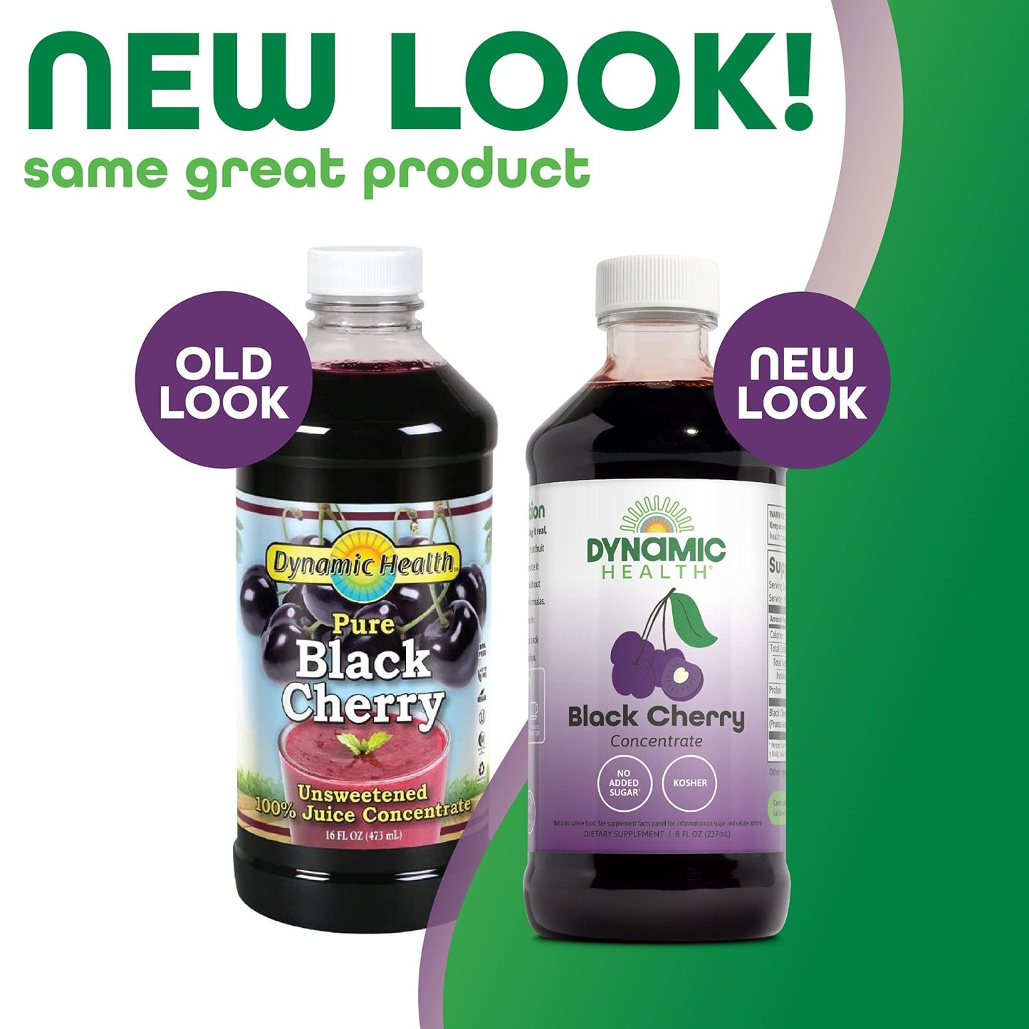 Dynamic Health 100% Pure Black Cherry Juice Concentrate, No Additives, Antioxidant Supplement, Urinary Tract & Joint Support, 16 Fl oz - PrimeBioHealth - canada supplements