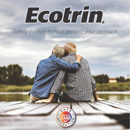 Ecotrin Low Strength Safety Coated Aspirin | NSAID | 81mg | 365 Tablets (2 Pack) - PrimeBioHealth - canada supplements