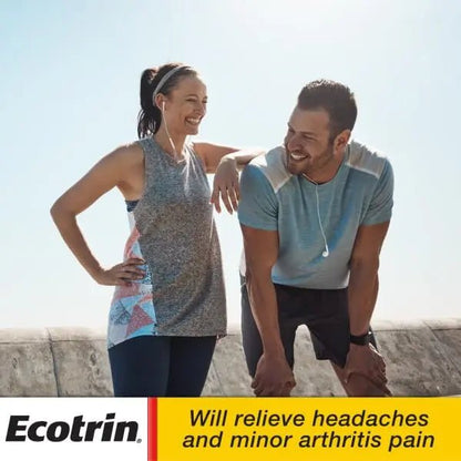Ecotrin Regular Strength Safety Coated Aspirin | Arthritis Pain | 300 Tablets (2 Pack) - PrimeBioHealth - canada supplements