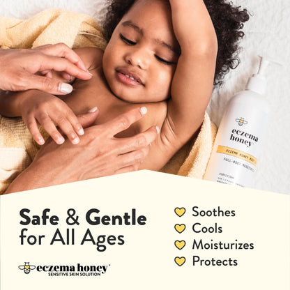 ECZEMA HONEY Oatmeal Body Lotion - Hand & Body Cream for Eczema Relief - Natural Dry Skin Repair (16 Oz) - PrimeBioHealth - canada supplements