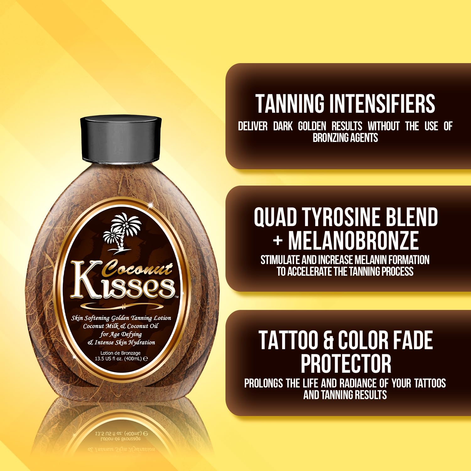 Ed Hardy Coconut Kisses Golden Tanning Lotion Cruelty Free, Gluten Free, Mineral Oil Free, DHA Free for All skin type, 13.5oz - PrimeBioHealth - canada supplements