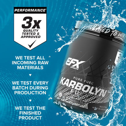 EFX Sports Karbolyn Fuel | Fast-Absorbing Carbohydrate Powder | Carb Load, Sustained Energy, Quick Recovery | Stimulant Free | 20 Servings (Neutral) - PrimeBioHealth - canada supplements