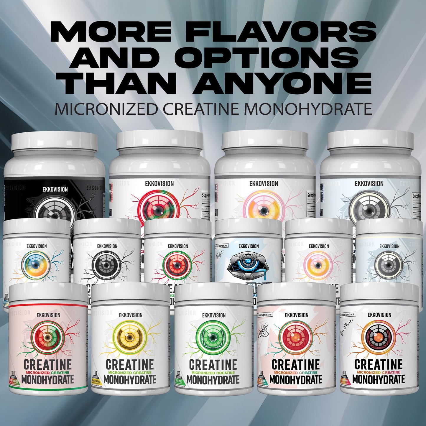 Ekkovision Creatine Monohydrate Powder, Micronized, Unflavored, Pre Workout & Post Workout Supplement for Men and Women, Energy Support, Easy to Mix in Shakes - PrimeBioHealth - canada supplements