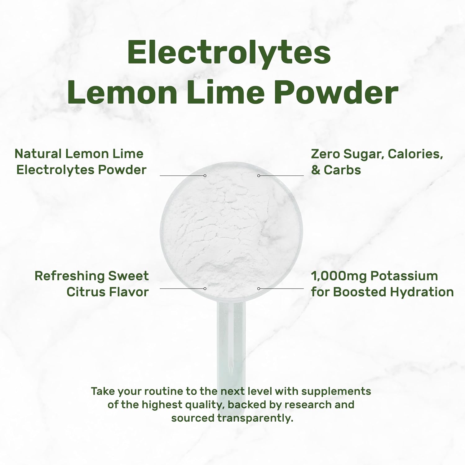Electrolytes Powder, 1lb (69 Servings) – No Sugar, Lemon Lime – Hydration Supplement Drink Mix – High Potassium 1,000mg Per Serving, Manganese & Magnesium – Natural Hydration & Energy – Keto Friendly - PrimeBioHealth - canada supplements