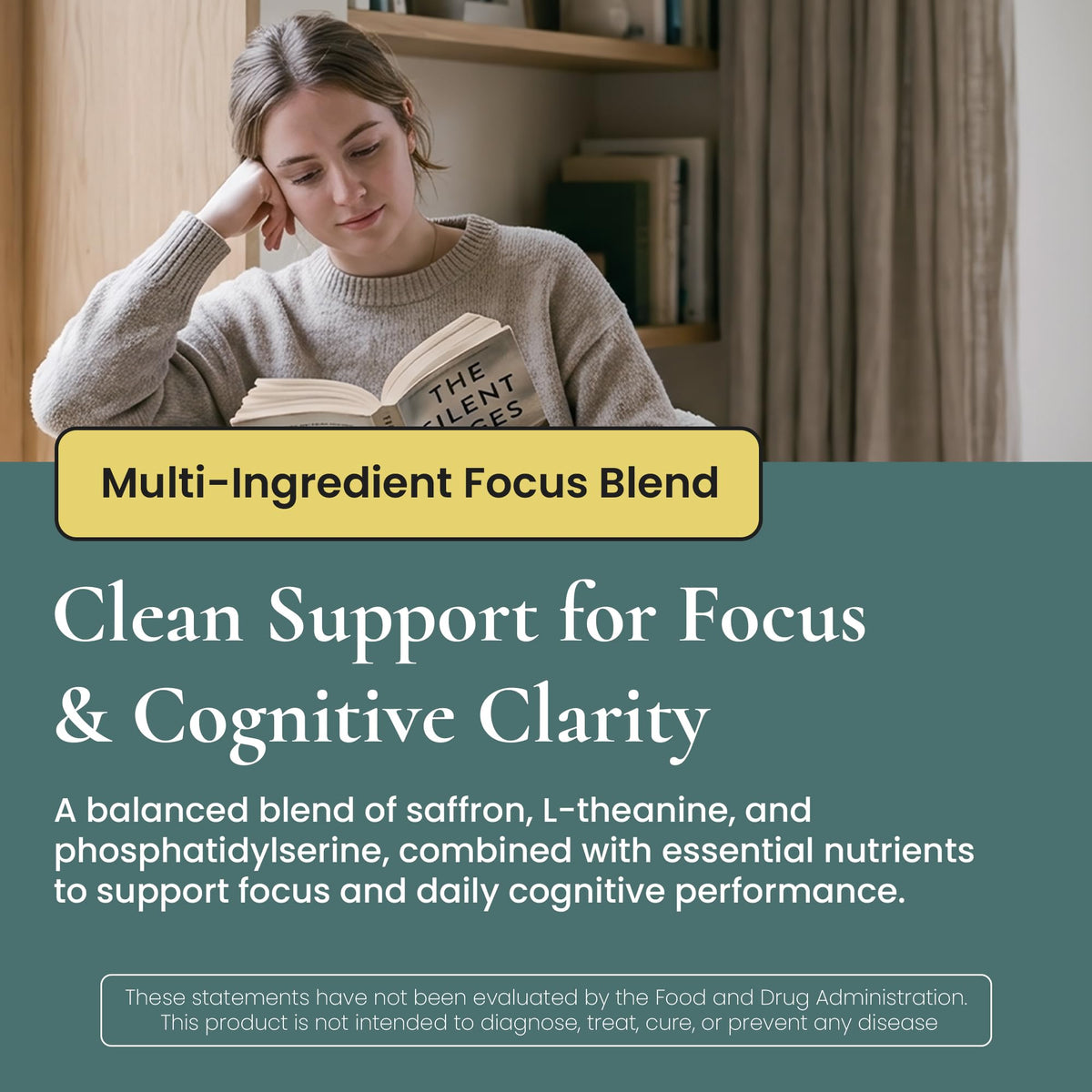 ELEVITA WELLNESS Focus Supplement (Made in Italy) | Premium Blend with L-Theanine, Lion's Mane & B Vitamins, Saffron and Vitamin D | Focus & Cognitive Support for Men & Women - PrimeBioHealth - canada supplements