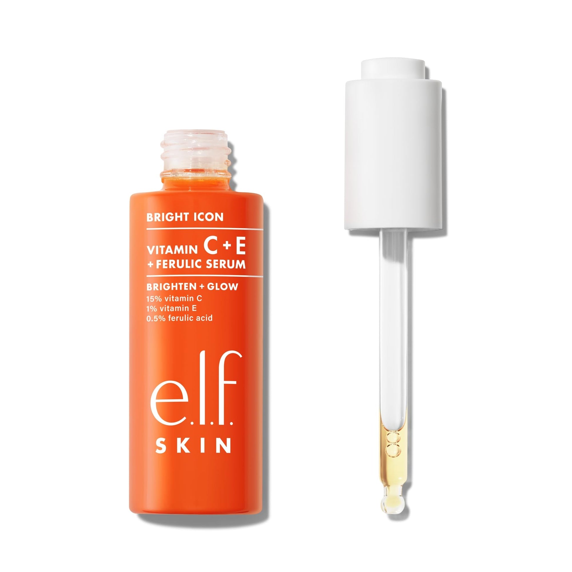 e.l.f. SKIN Bright Icon Vitamin C + E + Ferulic Serum, Brightening & Soothing Face Serum, Helps Even Skin Tone - PrimeBioHealth - canada supplements