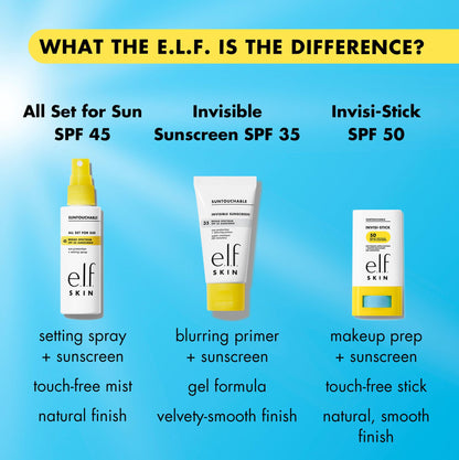 e.l.f. SKIN Suntouchable Invisi-Stick SPF 50, Clear Sunscreen For A Natural Finish, Made With Moisturizing Sunflower Seed Oil, Vegan & Cruelty-Free - PrimeBioHealth - canada supplements